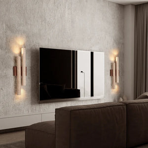 modern stone wall sconce