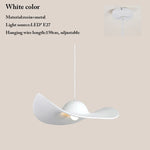 modern straw white hat pendant light