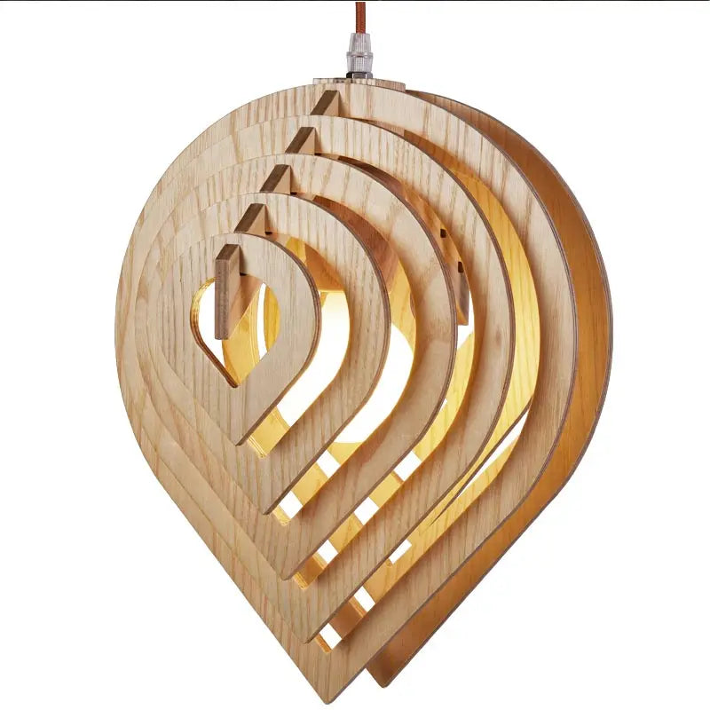 modern wood pendant light