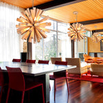 modern wood chandelier