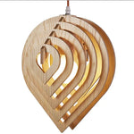 modern wood pendant light