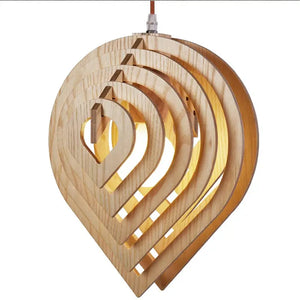 modern wood pendant light