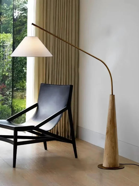 modern wood floor lamp