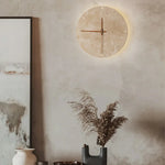 natural stone clock wall