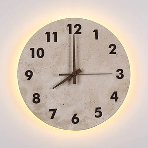 natural stone wall clock