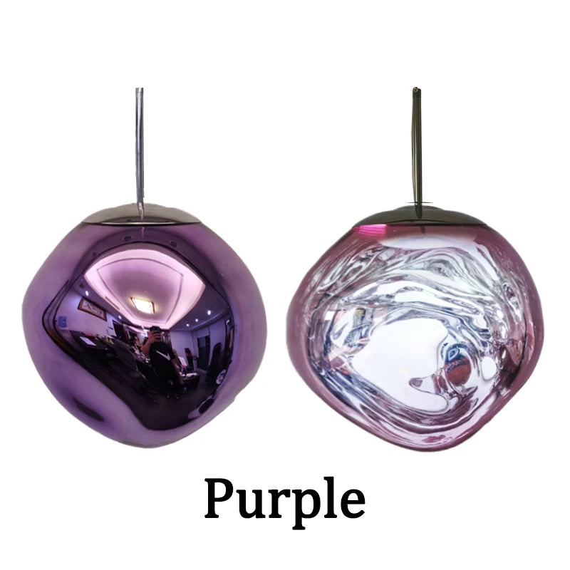 purple lava pendant light