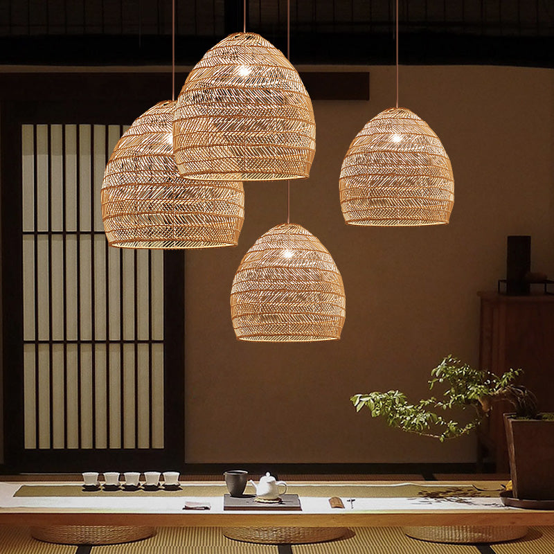 rattan pendant light for dining room