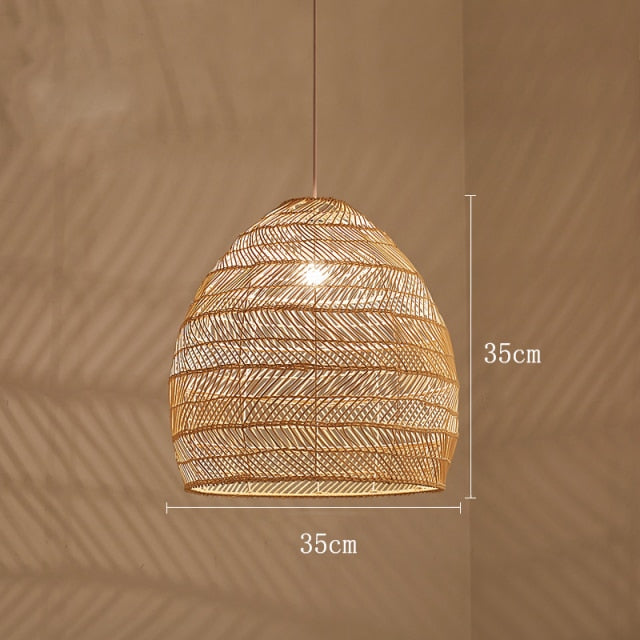 rattan pendant shade