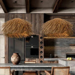 rattan pendant light kitchen island