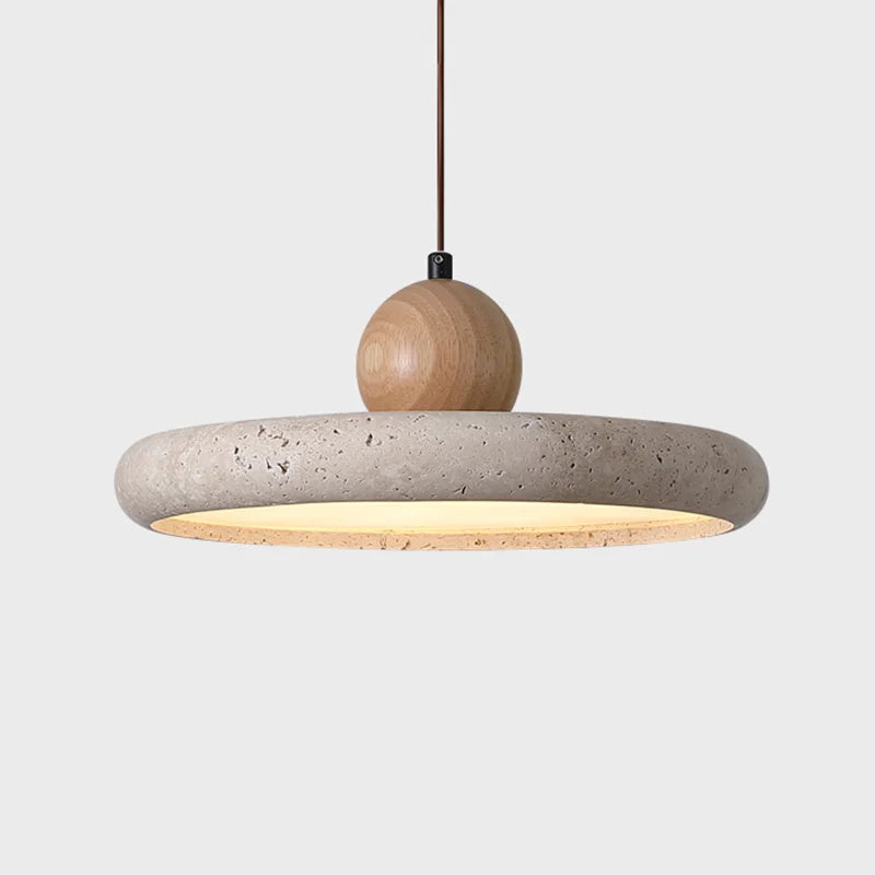 retro stone pendant light