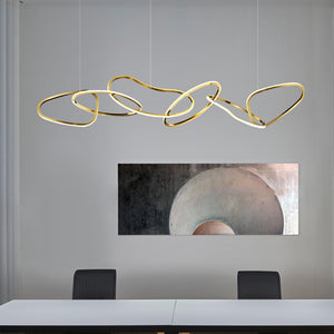 ring chandelier living room