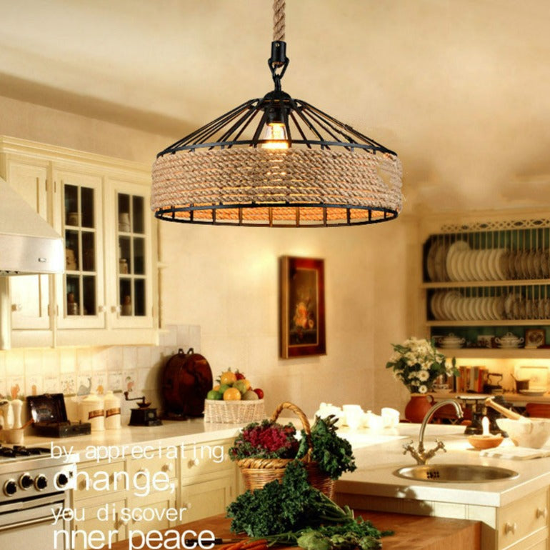 rope pendant light dining room