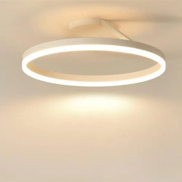 white flush mount round led ceiling light