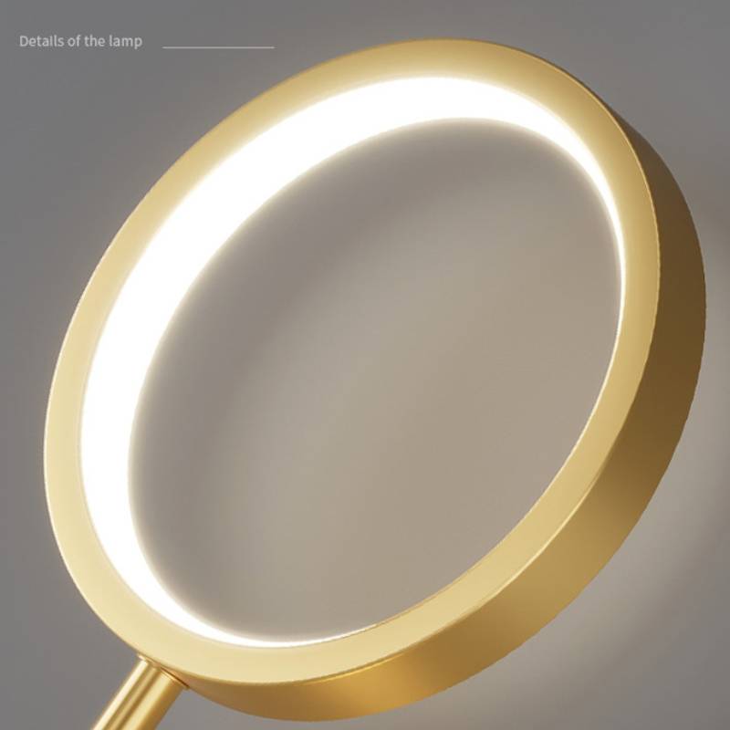 gold round wall lighting