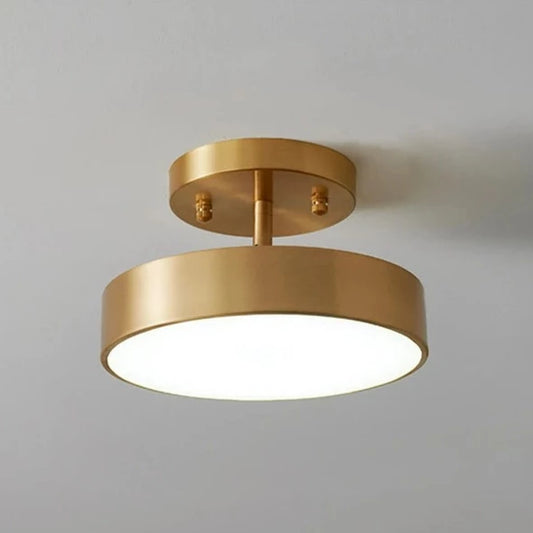 gold round flush mount ceiling light