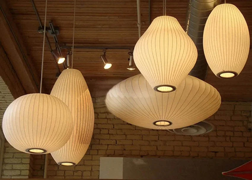 Silk Bubble Pendant Light