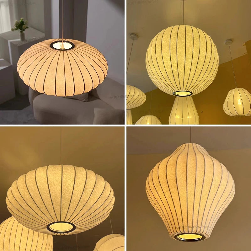 Silk Bubble Pendant Light