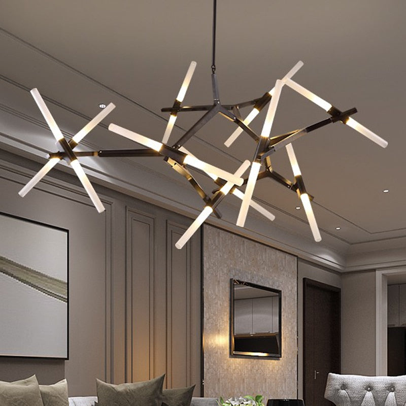 10 arm black sputnik chandelier