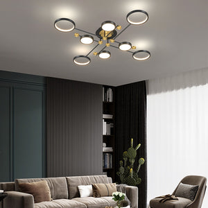 sputnik chandelier living room