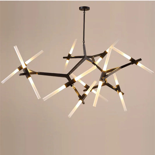 sputnik chandelier black 10 arms