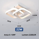 square flush mount ceiling light