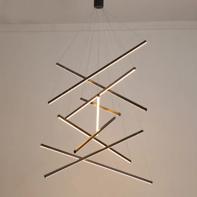 modern high ceiling chandelier for entrance