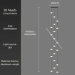 stairs hanging lights