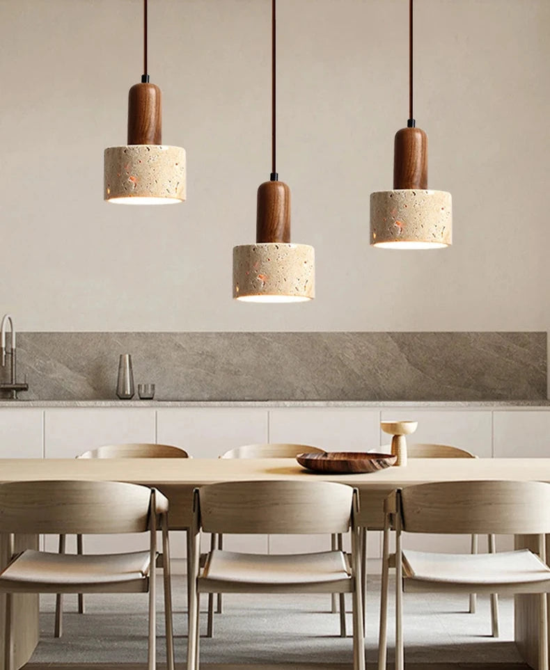 stone pendant light modern