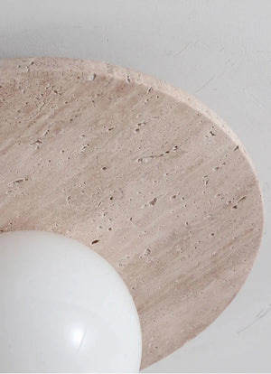 stone round ceiling light fixture​