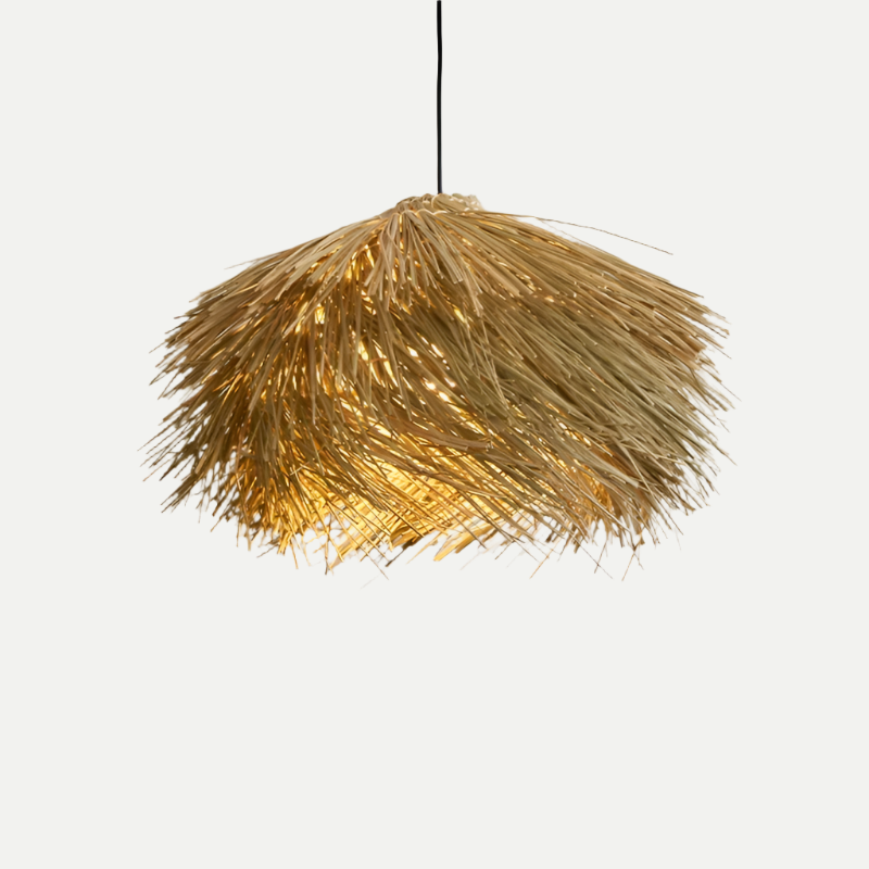 Natural Straw Rattan Pendant Light