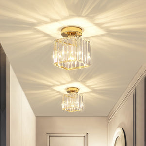 transparent crystal ceiling lights flush mount