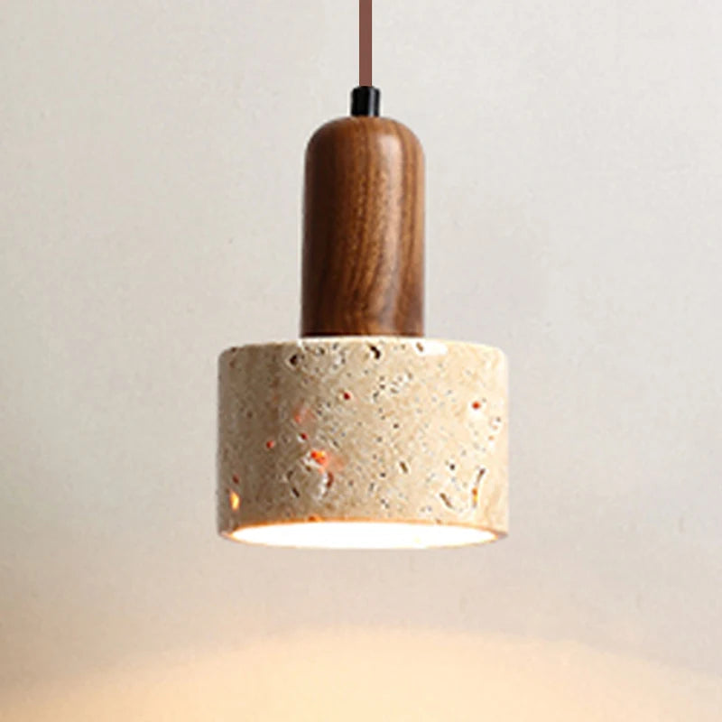 travertine pendant lamp