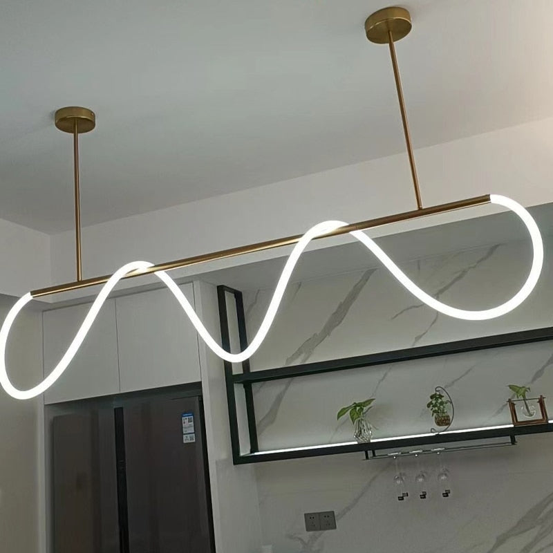 tube modern-linear-chandeliers