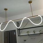 Sleek & Minimalist Tube Chandelier - LED Lighting