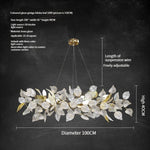 vintage leaf chandelier crystal