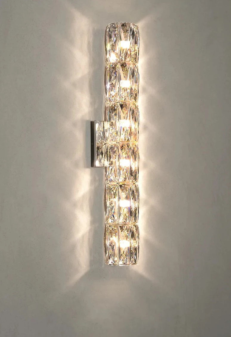 wall sconce with crystals