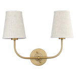 wall sconce with fabric shade