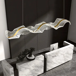 wave chandelier for entryway