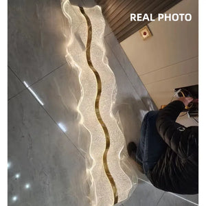 wave foyer chandelier