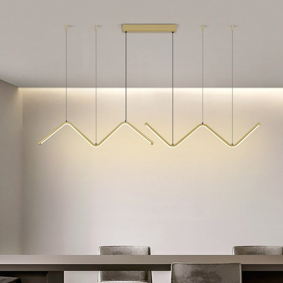 wave pendant light fixture