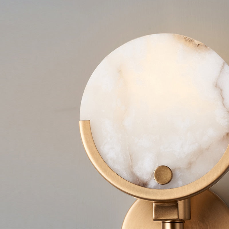 white marble wall sconce light