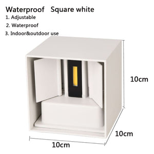white up and down led wall light