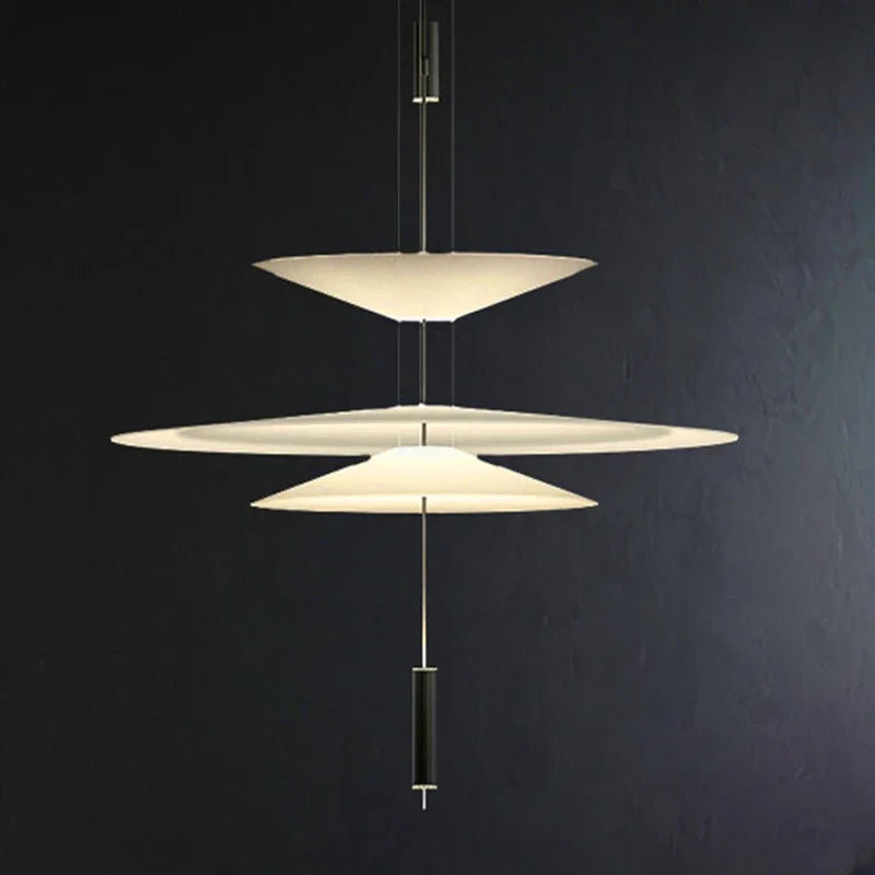 white UFO Floatation Pendant Light