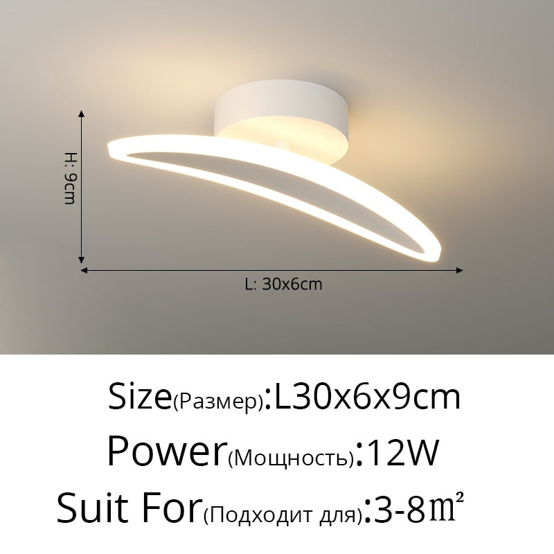 white led hallway light fixture