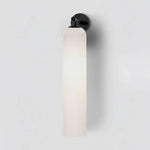 white long glass wall sconce