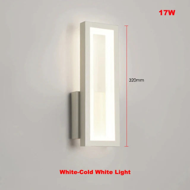 white rectangle wall light