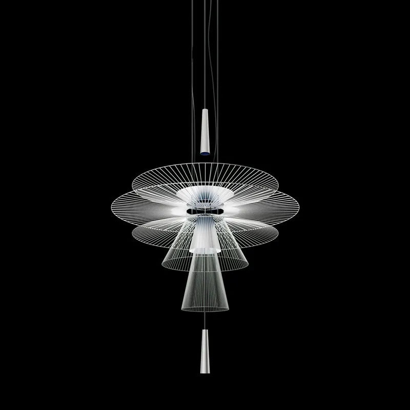 white round gravity 2 chandelier