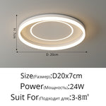 white round led ceiling light