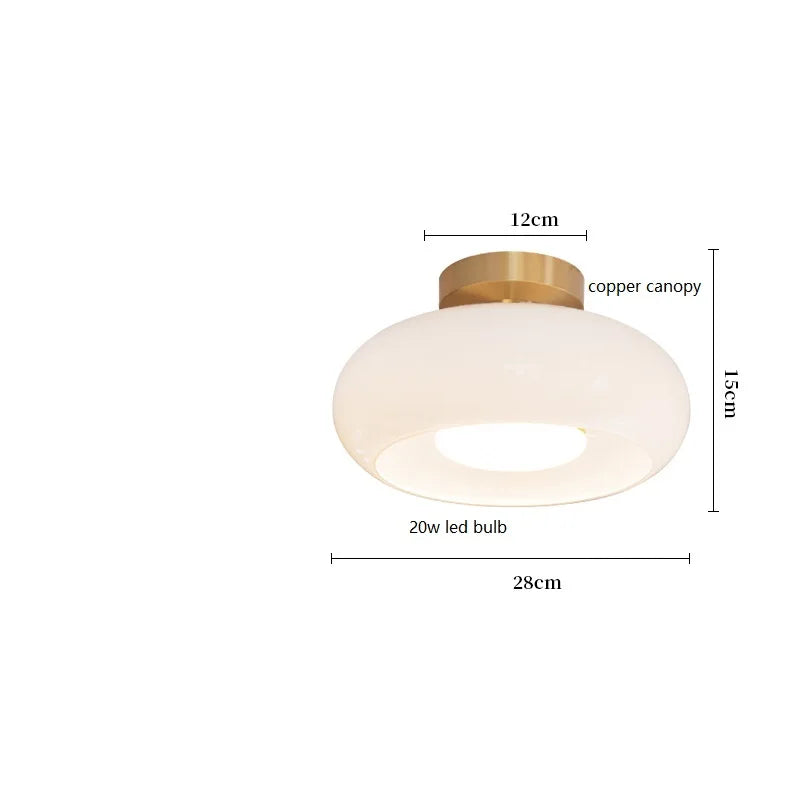 unique round LED ceiling light for contemporary interiors