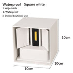 white up and down led wall light